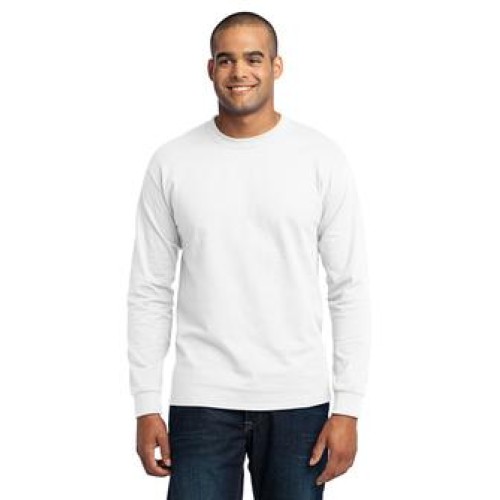 Adult 5.5oz 100% Long Sleeve Cotton Tee 