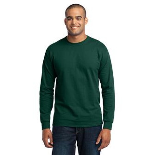 Adult 5.5oz 100% Long Sleeve Cotton Tee 